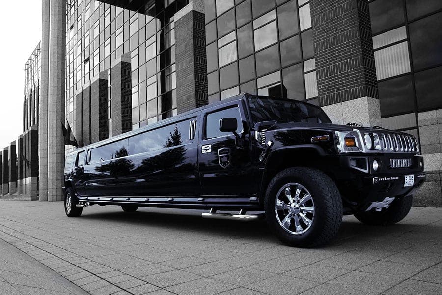 Hummer H2 Limousine Airport Transfer with a Hitch Hiking Strip Prank