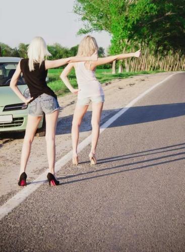 Hitch-Hiking Stripper Prank