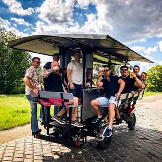Private Beerbike tour 1,5 hours 20 liters of beer with Transfer